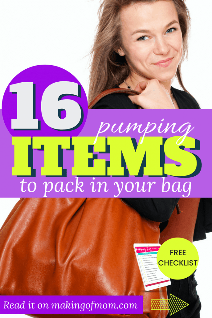 What to Pack in Your Breast Pump Bag Printable Checklist! Making of Mom
