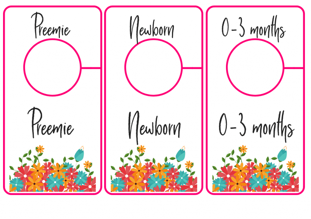 Free Printable Nursery Closet Dividers - Preemie Baby to 24 Months ...