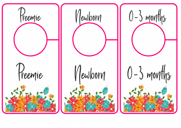 Free Printable Nursery Closet Dividers - Preemie Baby to 24 Months ...