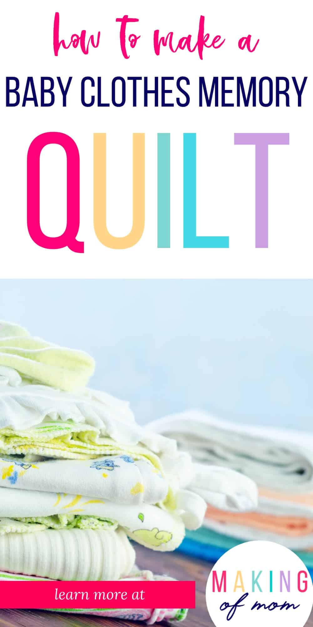 Quilt from Baby Clothes - Genius Way to Save Your Keepsake Baby Outfits