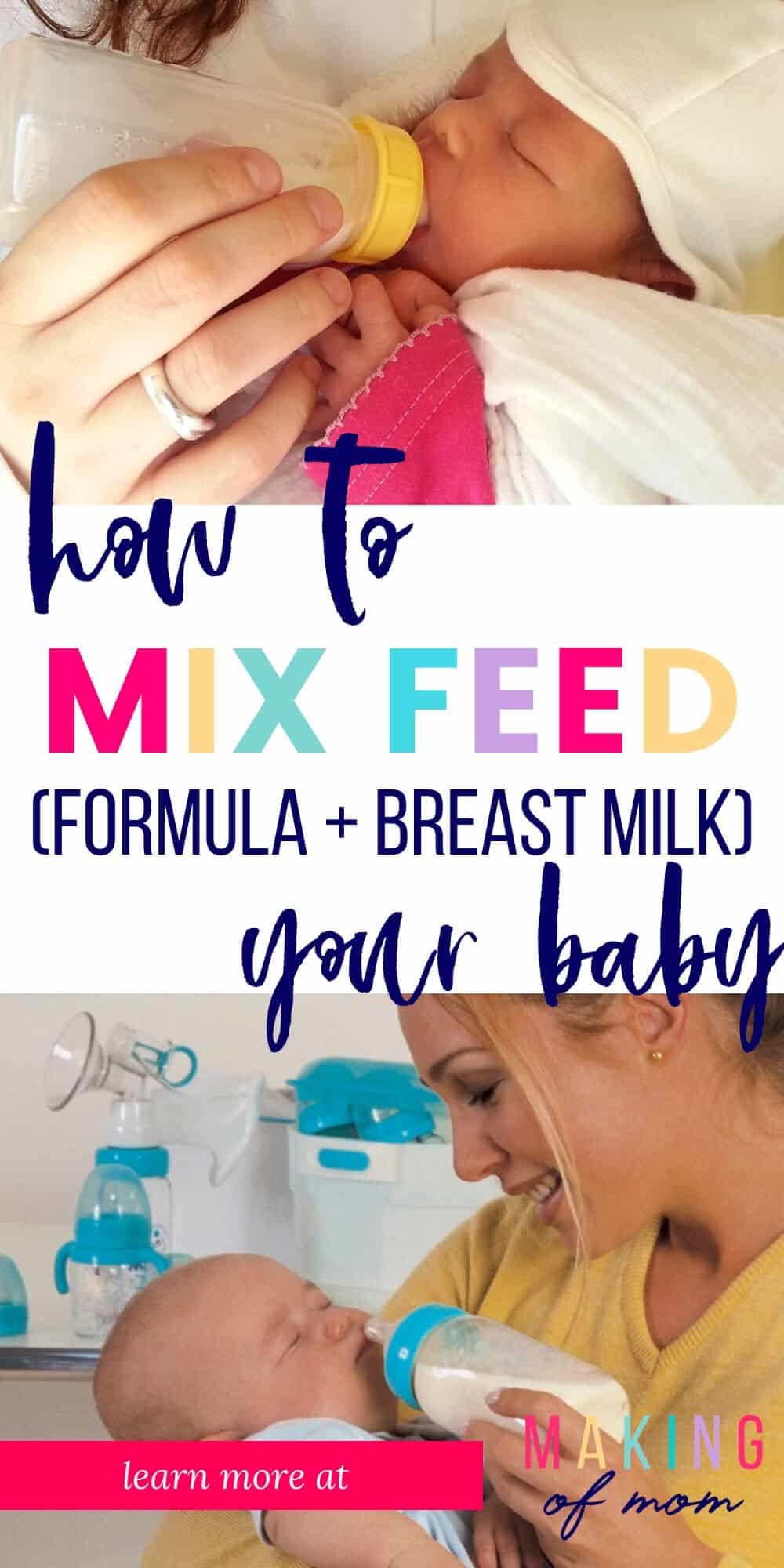 Combination Feeding Breast, Expressed & Formula