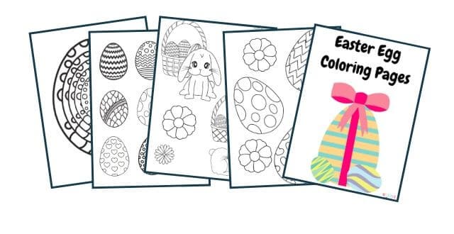 10 Easter Egg Coloring Pages – Free Printable