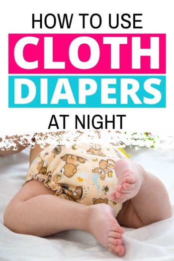 baby with cloth diaper on bottom