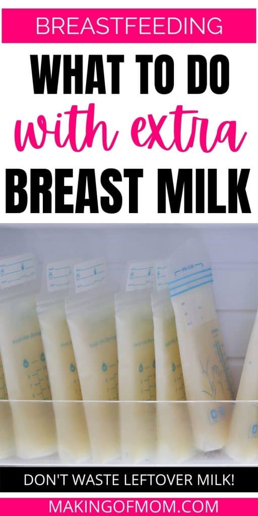 what to do with extra breast milk (2) Making of Mom